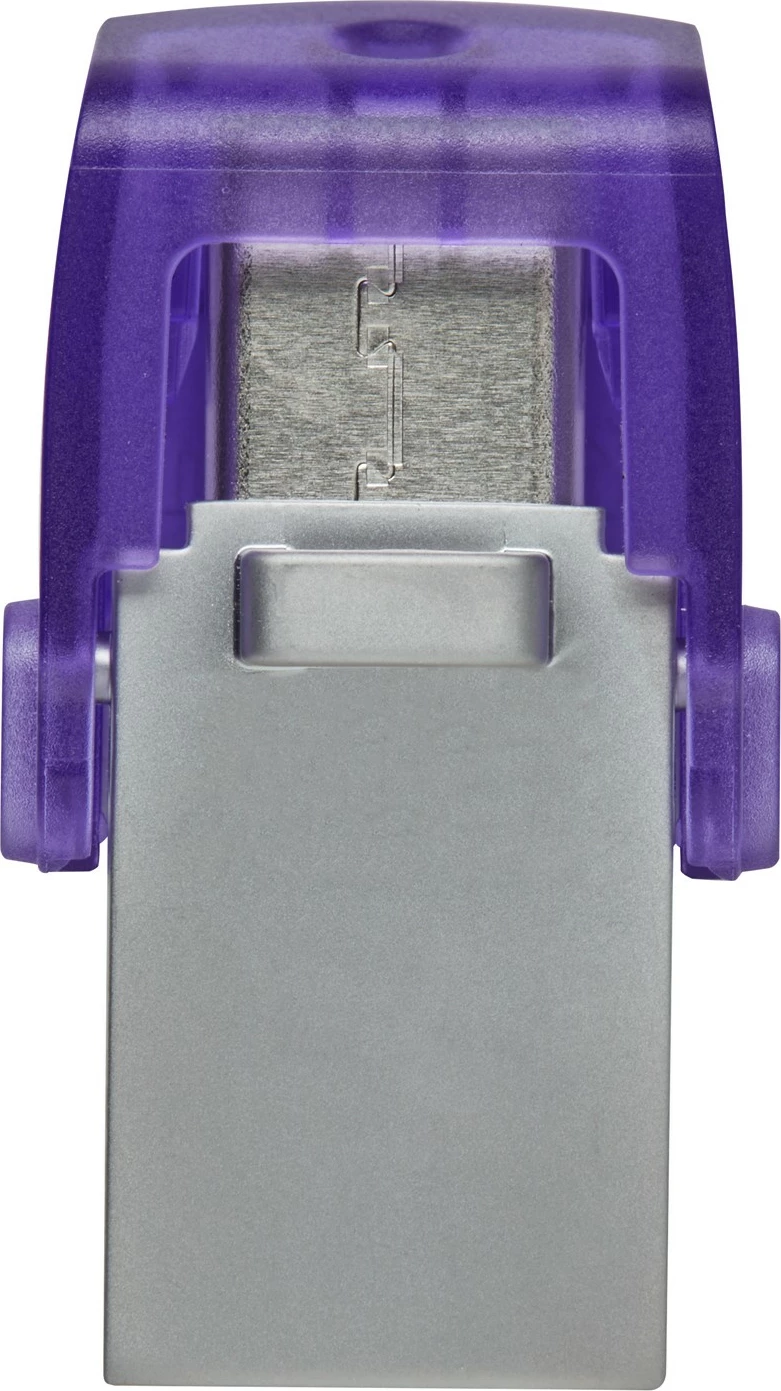 USB Kingston DataTraveler microDuo 3C 256GB, stainless steel/vjollcë