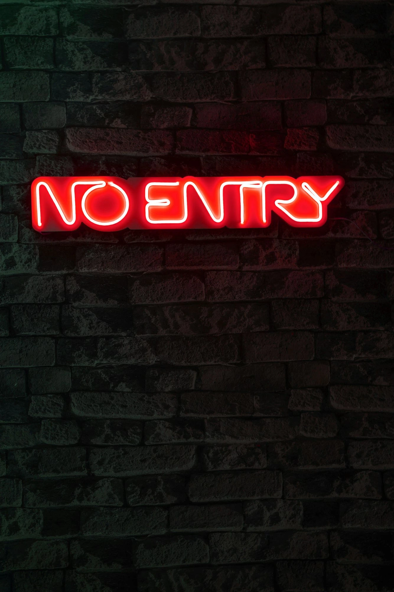 Dritë dekorative LED, plastikë, 'No Entry', e kuqe