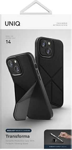 Mbështjellës UNIQ Transforma Magclick për iPhone 14, i zi