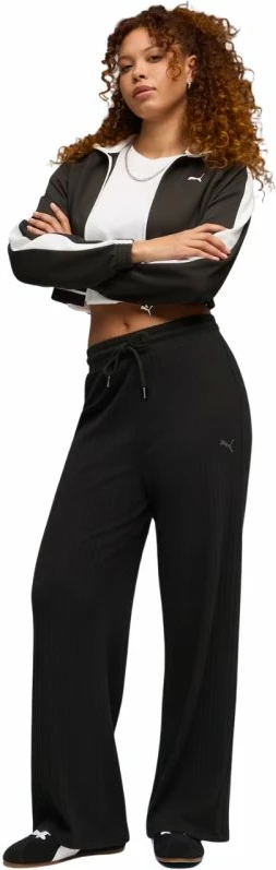 Pantallona të gjera për femra Puma HER Comfort High-Waist 693284 01, të zeza [Madhësia: M]