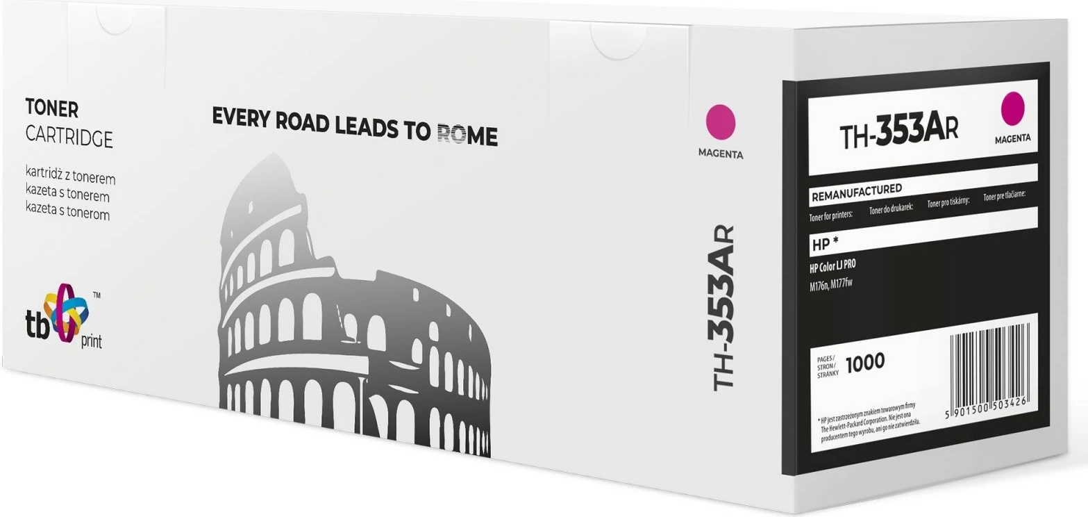 Toner TB Print TH-353AR për HP Color LJ PRO M177fw/M176n, Magenta