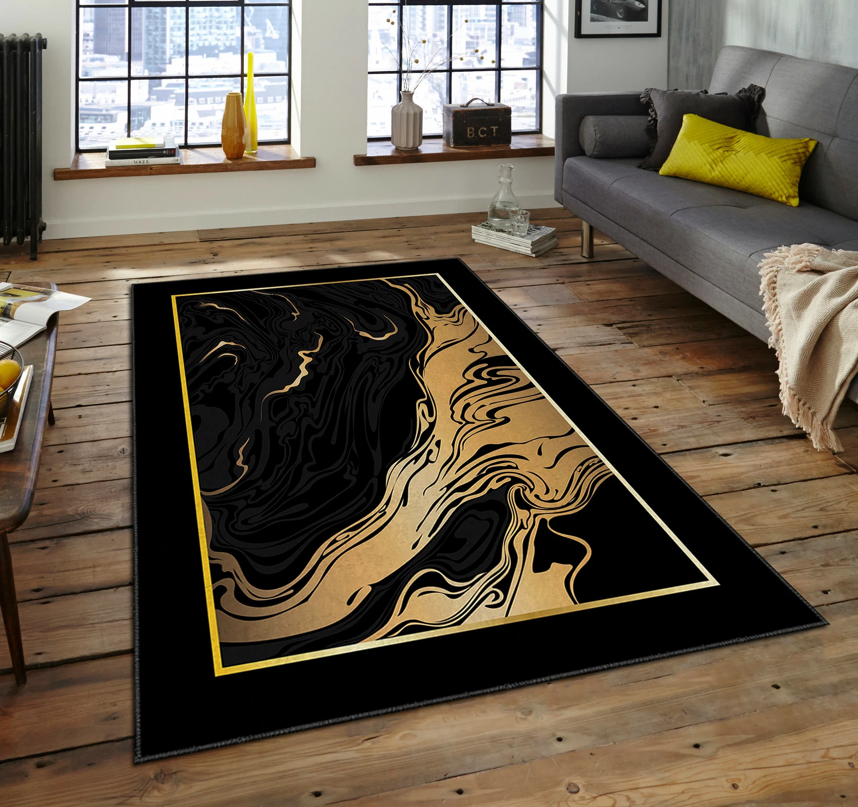 Qilim dekorativ, shumëngjyrësh, Conceptum Hypnose, 100x180cm, Asr Crpt-79