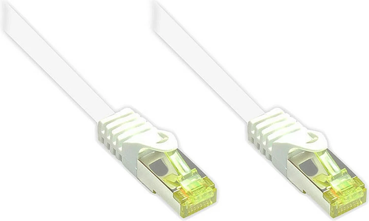 Kabllo rrjeti GoodConnections Cat 7 RJ45, S/FTP, 0.5m, e bardhë