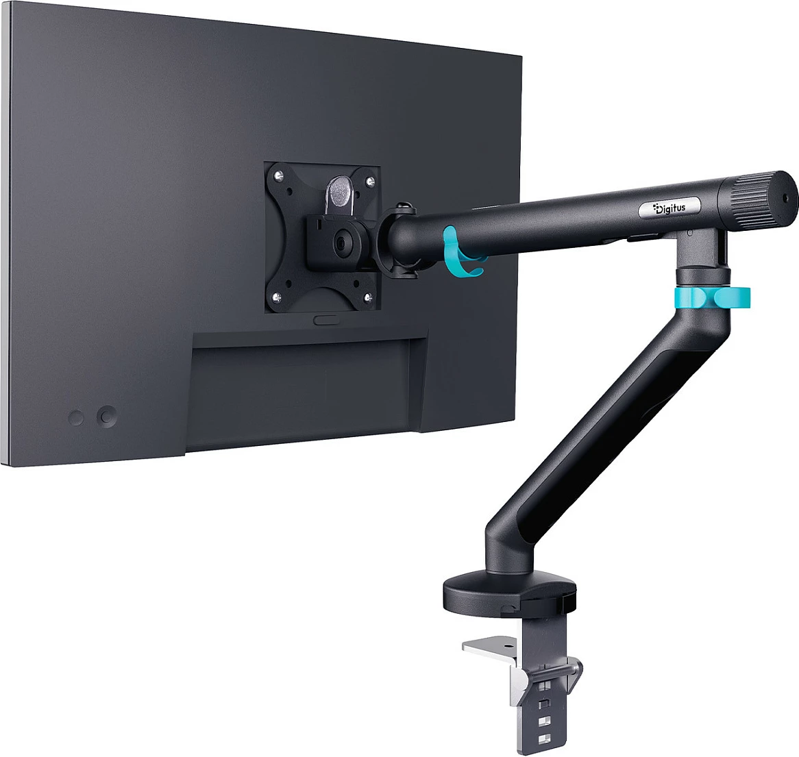 Mbajtës monitori Digitus TIS Single 35 inç, VESA 75x75/100x100, deri 10 kg, klemë tavoline, i zi