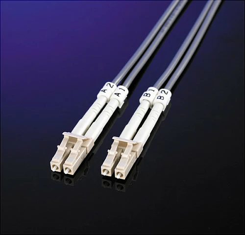 Kabllo fibër optike ROLINE OM3 50/125µm, LC-LC, 3 m, turkeze