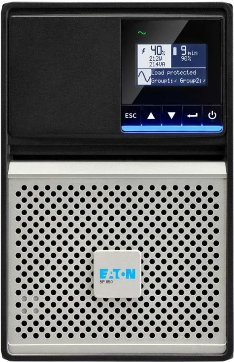 UPS Eaton 5P 850i G2 5P850IG2 me ekran LCD, kohë rezervë 9–23 min