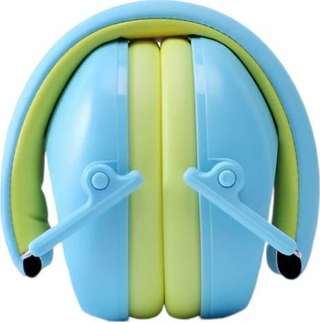 Kufje mbrojtëse kundër zhurmës për fëmijë Mozos KM-5, blu/jeshile