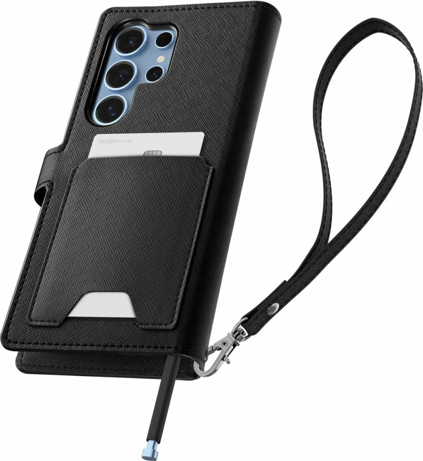 Mbështjellës Spigen Wallet S për Samsung Galaxy S25 Ultra, e zezë