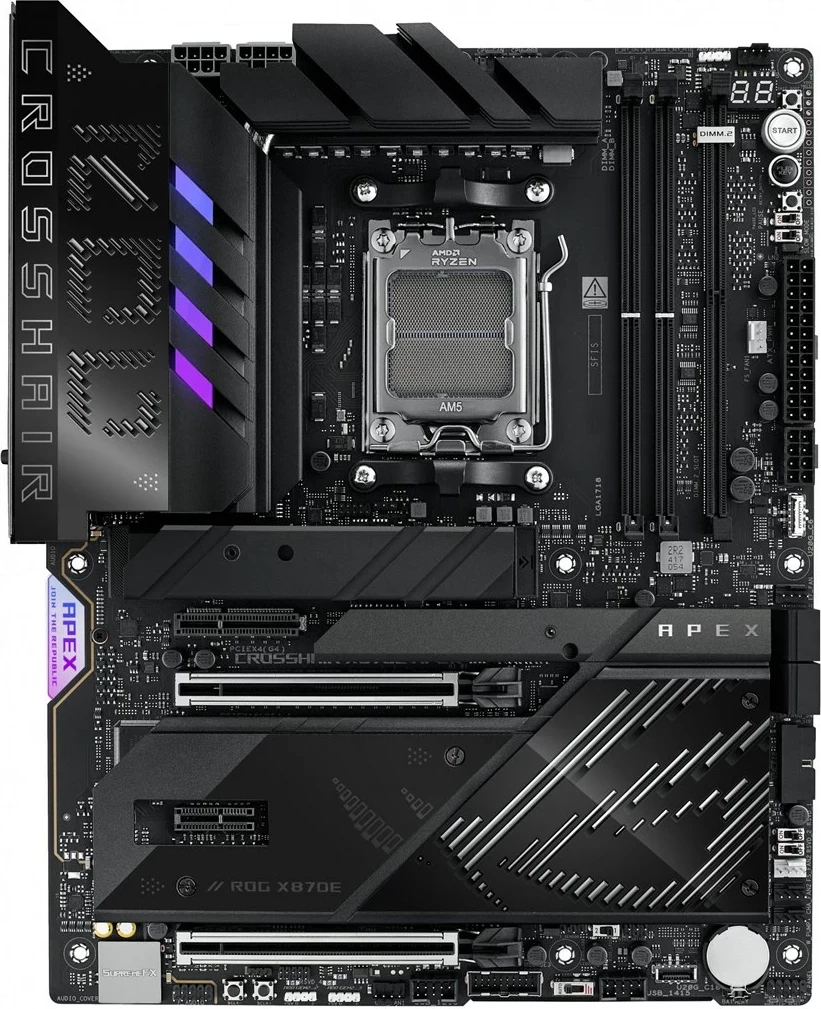Pllakë amë ASUS ROG CROSSHAIR X870E APEX, Socket AM5, ATX, e zezë