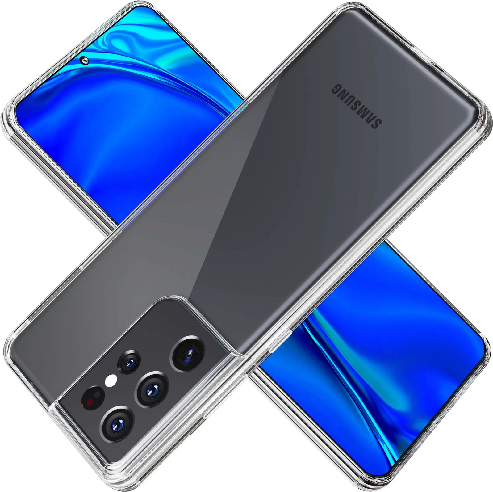 Mbështjellës 3mk ClearCase për Samsung Galaxy S21 Ultra 5G, 1.2 mm, TPU, transparent, 1 copë