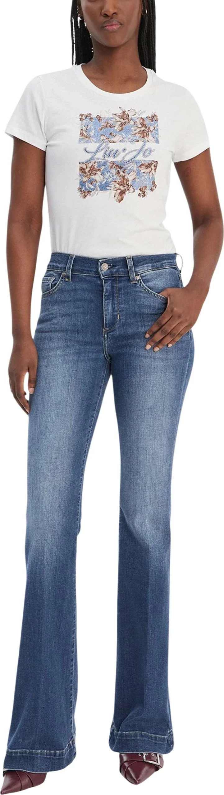 Maicë për femra Liu-Jo ECS MODA WA6493 JS923, e bardhë [Madhësia: XS]
