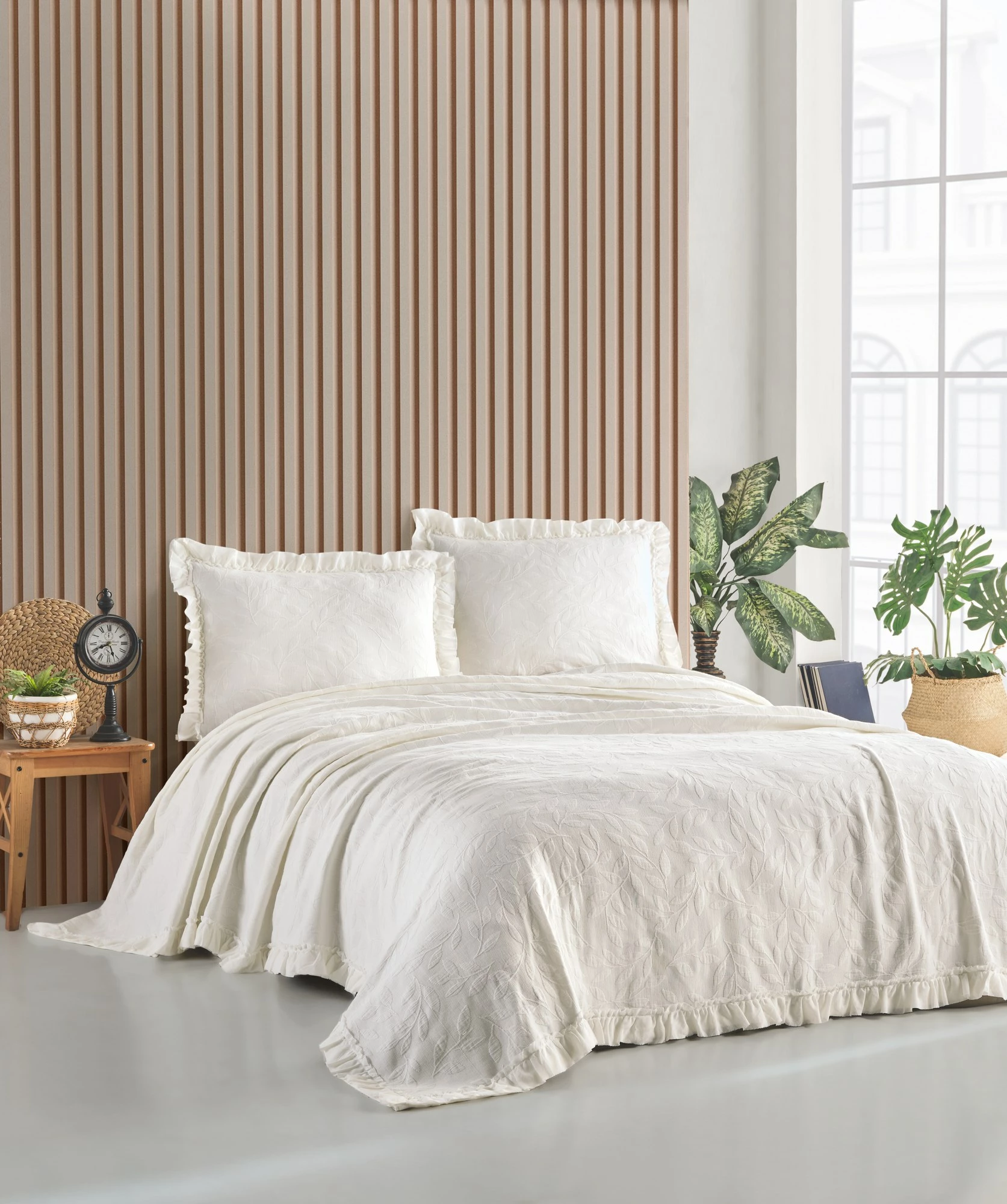 Set mbulesë dysheku dopio, Ilda, krem, L'essentiel