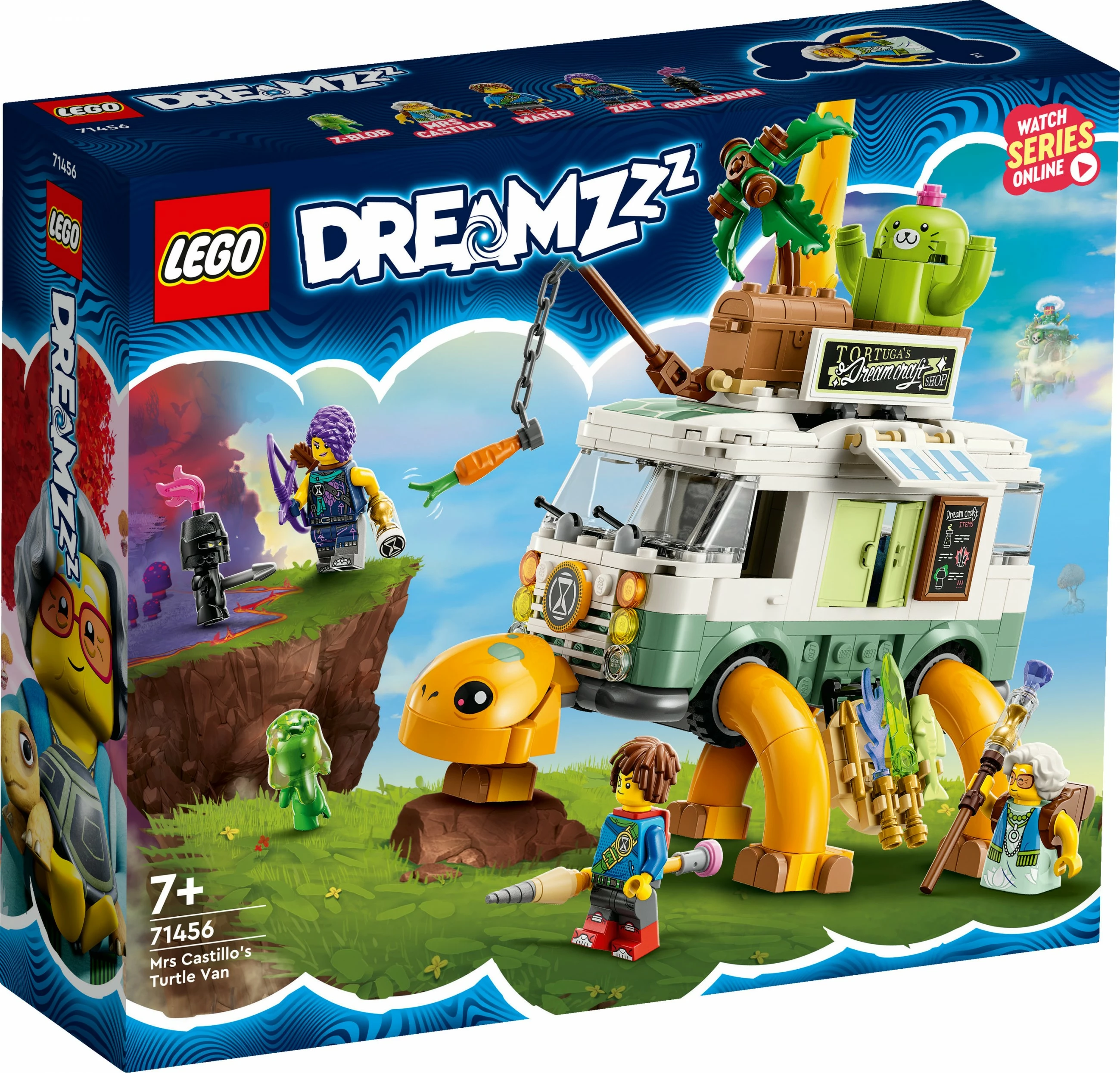 Set ndërtimi LEGO DREAMZzz 71456 Mrs. Castillos Turtle Van, multikolor