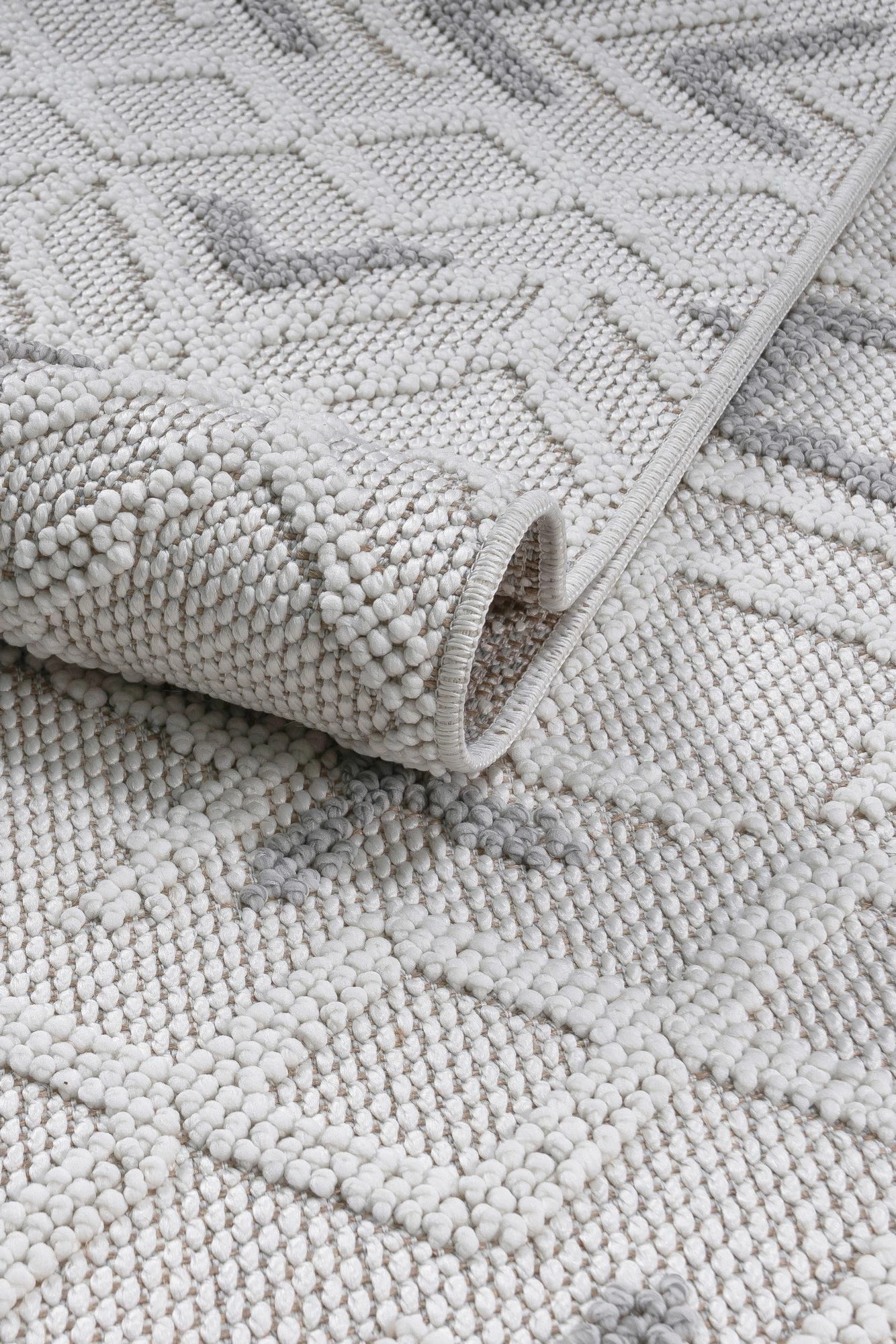 Qilim (120 x 170) Conceptum Hypnose, Polka - gri