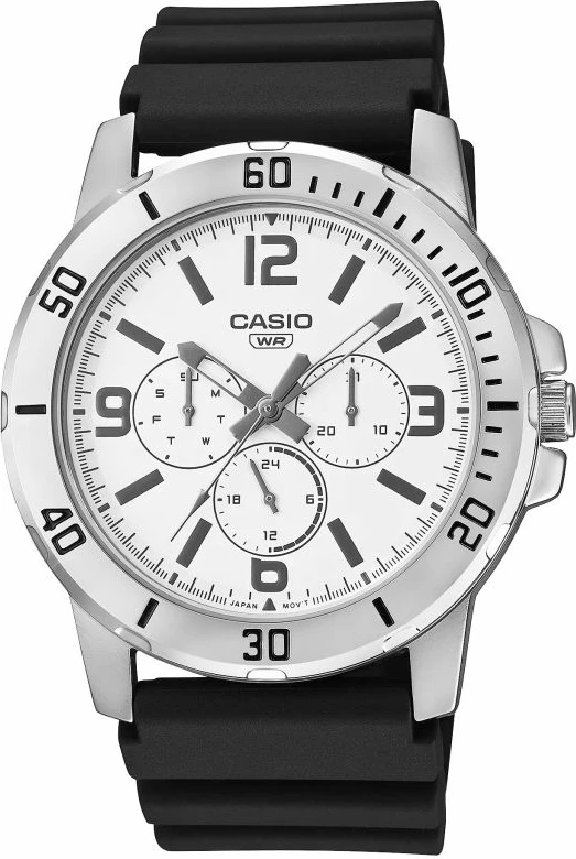 Orë dore për meshkuj CASIO, e zezë