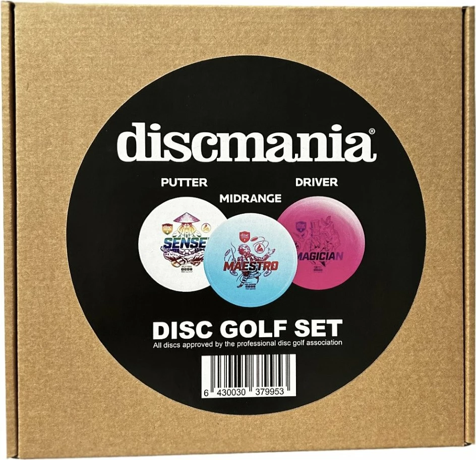 Set disqesh disc golf Discmania Active Disc Golf 3, 3 copë (Putter Sensei, Midrange Maestro, Driver Magician), ngjyra të ndryshme
