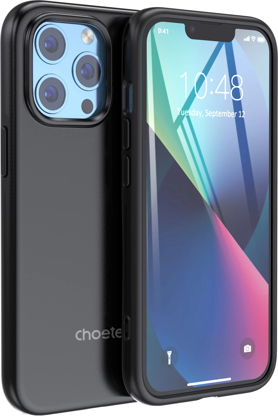 Mbështjellës Choetech PC0114-MFM-BK për iPhone 13 Pro Max, i zi, Made For MagSafe