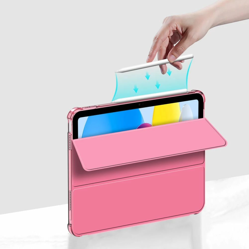 Mbështjellës Tech-Protect SC Pen Hybrid për iPad 10 (2022), Rozë Transparent
