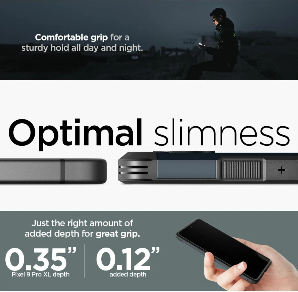 Mbështjellës Spigen Tough Armor për Google Pixel 9 Pro XL, graphite