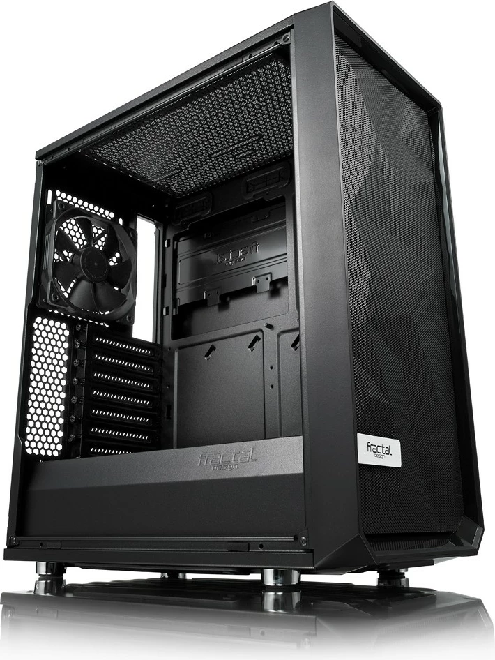 Kasë Fractal Design Meshify C, Midi Tower, PC, ATX, ITX, micro ATX, e zezë