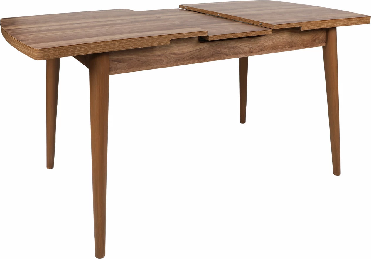 Tavolinë ngrënie me zgjatje, ngjyrë arrë, Inci 1141