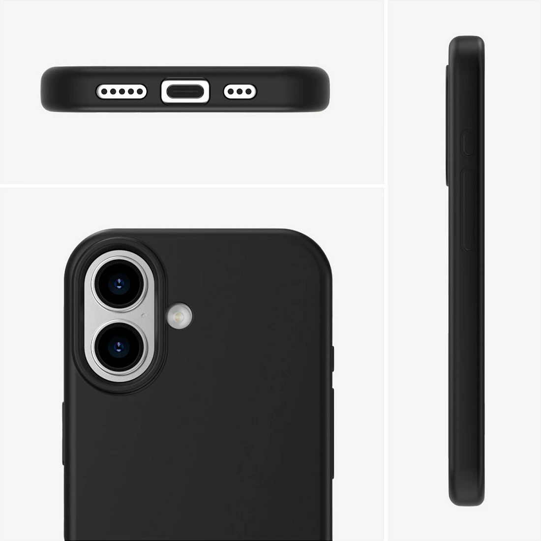 Mbështjellës silikon 4smarts Cupertino për iPhone 17, i zi