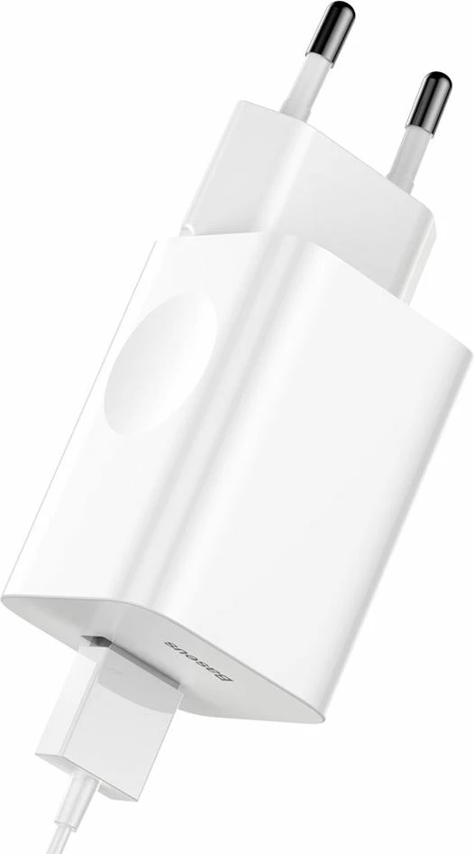 Karikues i shpejtë Baseus CCALL-BX02 24W 1x USB-A QC 3.0 3A, i bardhë