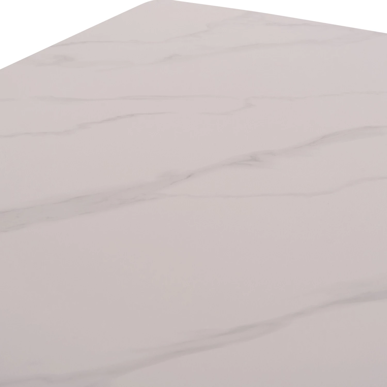 Tavolinë ngrënieje RAVEN, sipërfaqe qeramike, pamje mermeri të bardhë, FH18149.01, 140x80x74cm