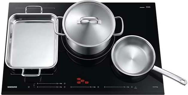 Pllakë gatimi me induksion Samsung NZ84C5047GK/U2, 80 cm, 4 zona, Wi-Fi, E zezë