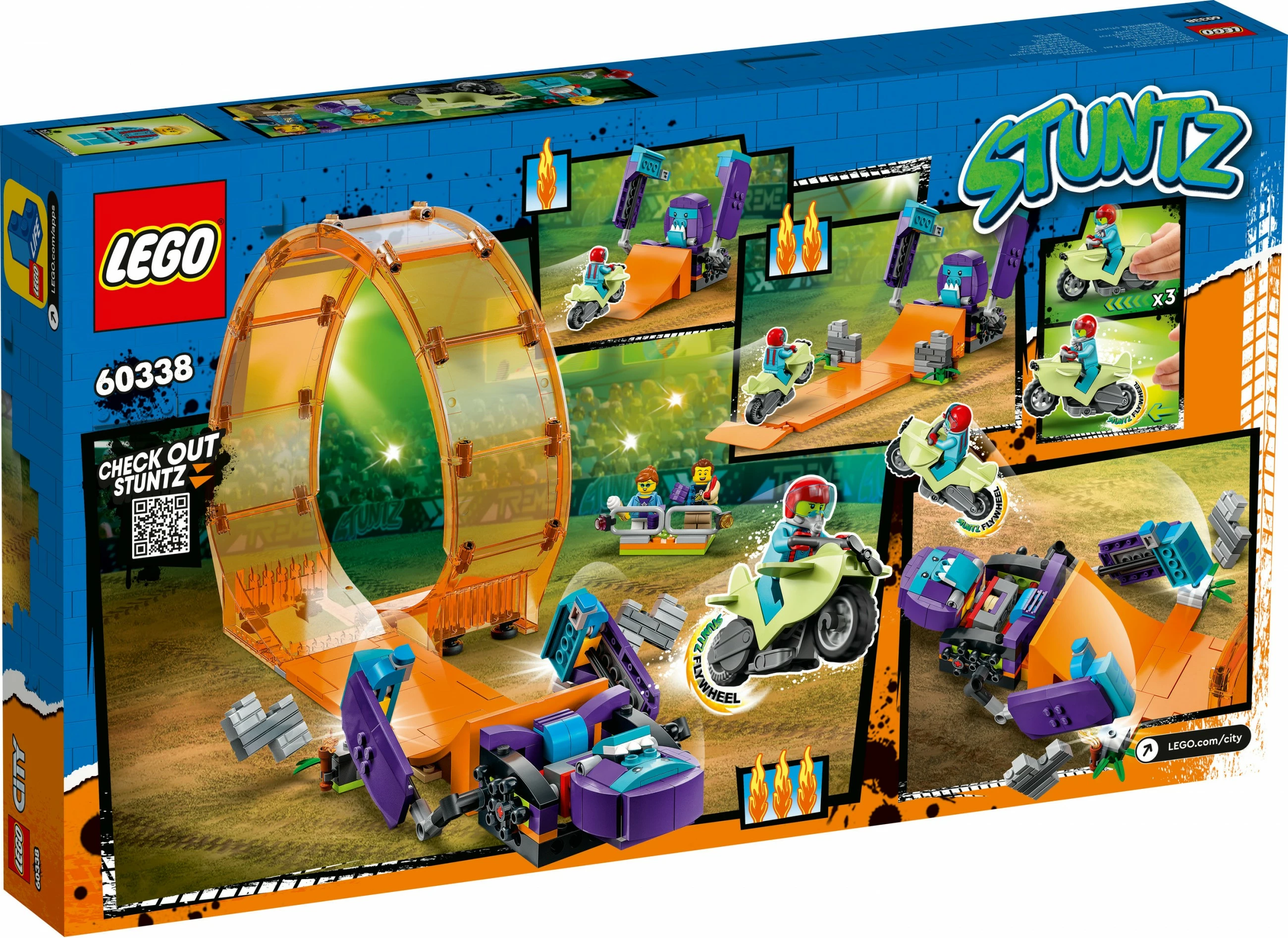Set ndërtimi LEGO City Smashing Chimpanzee Stunt Loop, 226 pjesë, Multingjyrësh