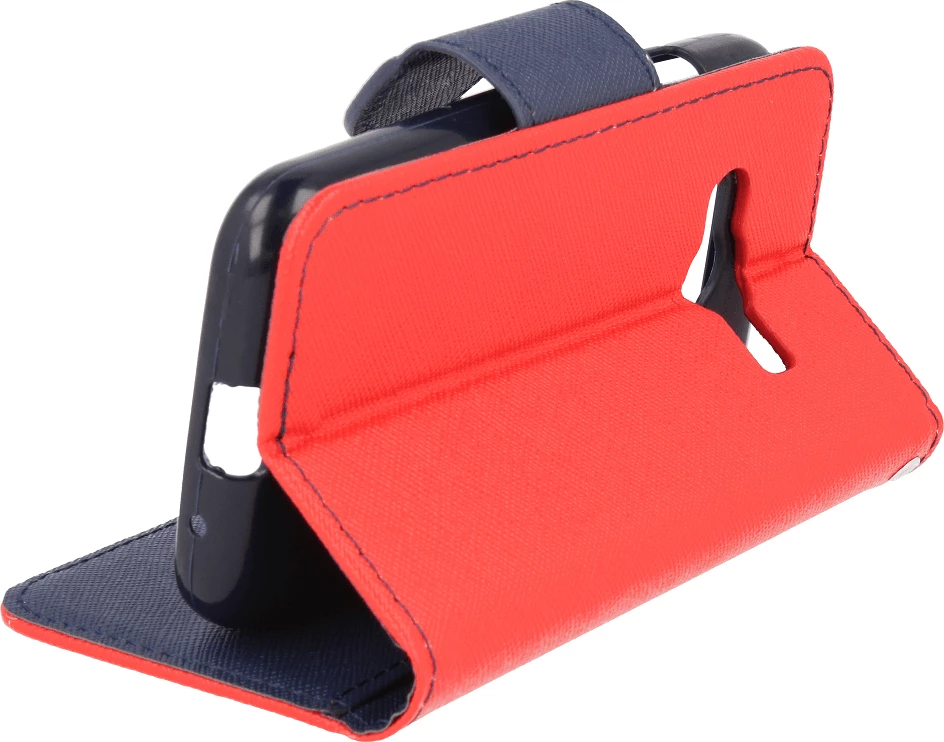 Mbështjellës HAVANA Fancy Diary për Samsung Galaxy A16, flip cover me rrip magnetik, Red Blue