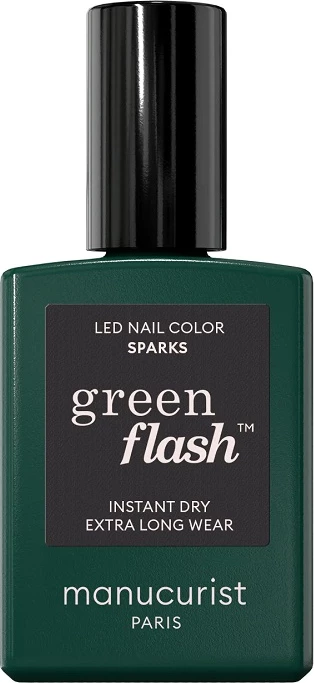 Llak për thonj për femra Manucurist Green Flash Sparks 15ml