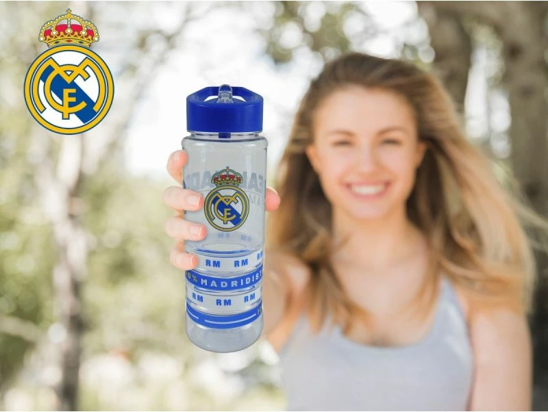 Shishe uji Real Madrid Hikvision B92-20RM, transparente, me 4 shirita dore