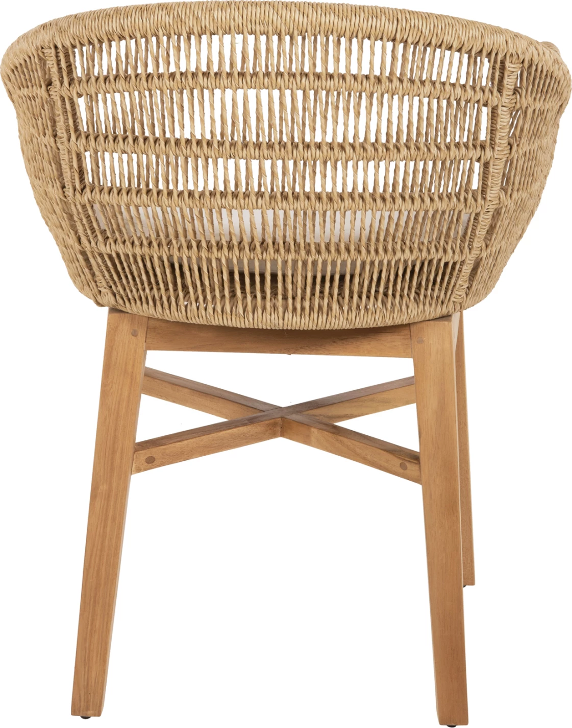 Karrige LAMORA FH9826 dru teak-litar sintetik-jastëk 60x61x78H cm