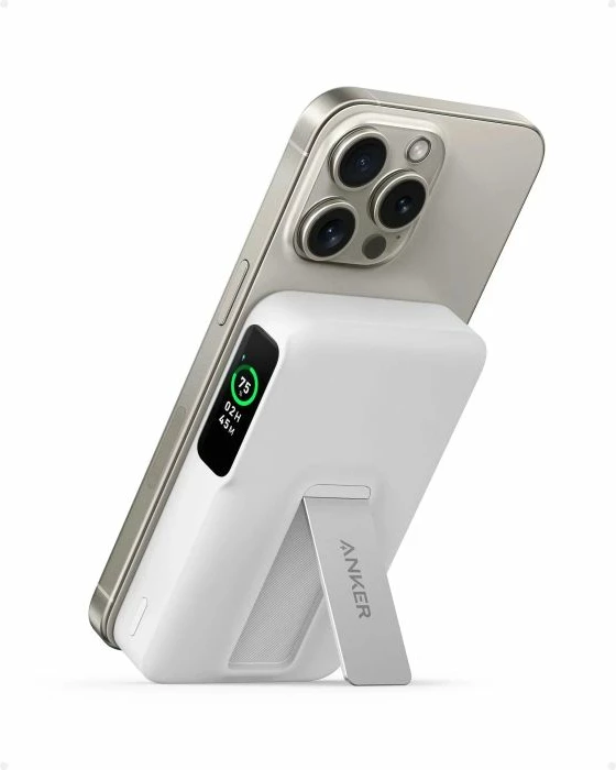 Powerbank Anker MagGo 633 A1654G21 10000 mAh Qi2 15W wireless, e bardhë