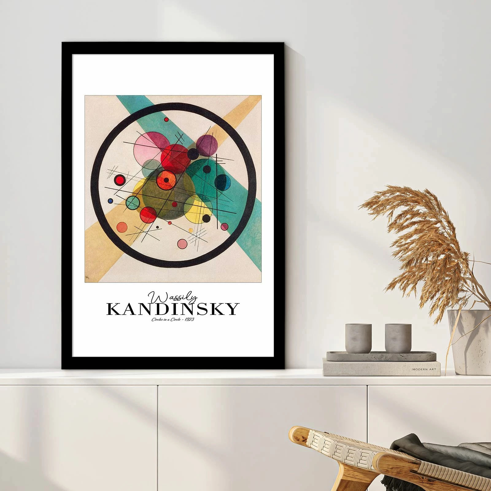 Pikturë dekorative me kornizë, Wallity, 4262SYHKANDINSKY-008