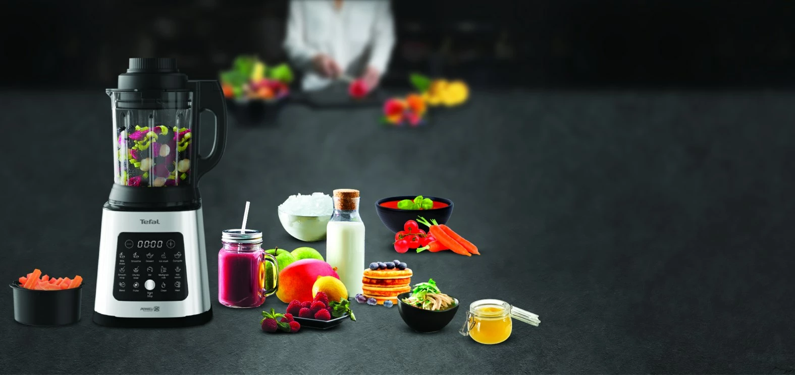 Blender tavoline Tefal Perfectmix Cook BL83SD, 1.75 L, 1400 W, zi/inox