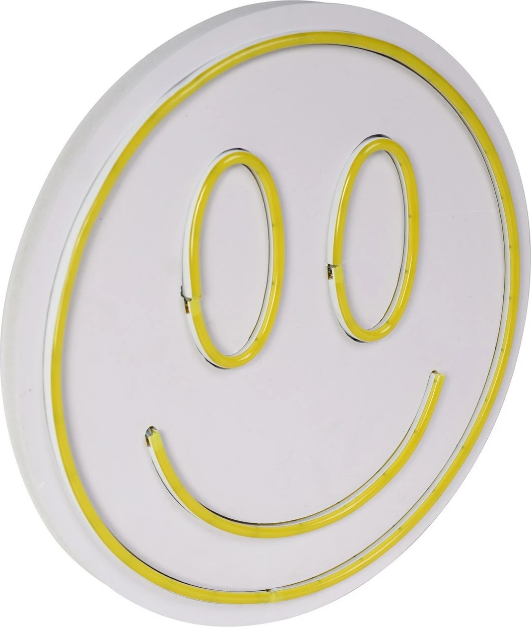 Dritë dekorative LED plastike, Smiley, e verdhë