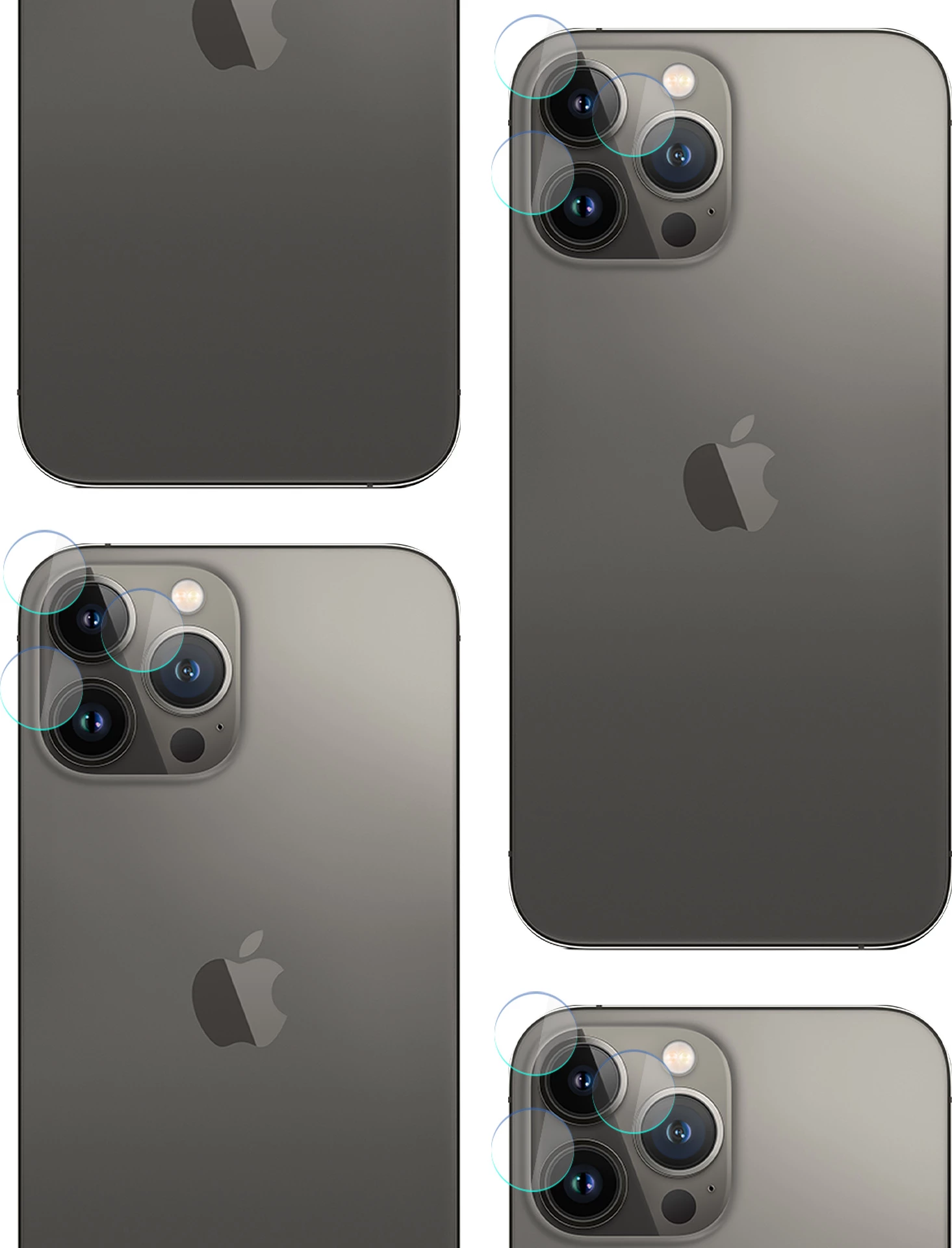 Mbështjellës 3mk Protection Comfort Set 4in1 për iPhone 15 Pro Max, Set me xham mbrojtës dhe mbrojtje lente