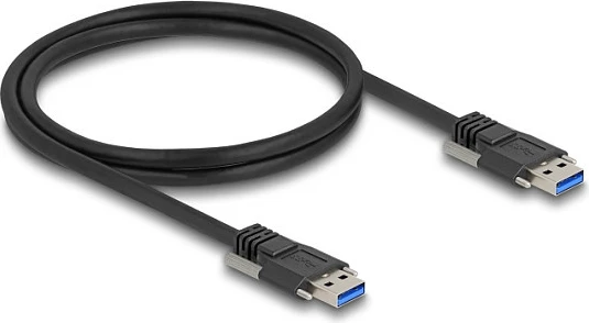 Kabllo USB DeLOCK 80997, USB-A në USB-A, USB 3.2 Gen 1, 1 m, 5 Gbit/s, e zezë