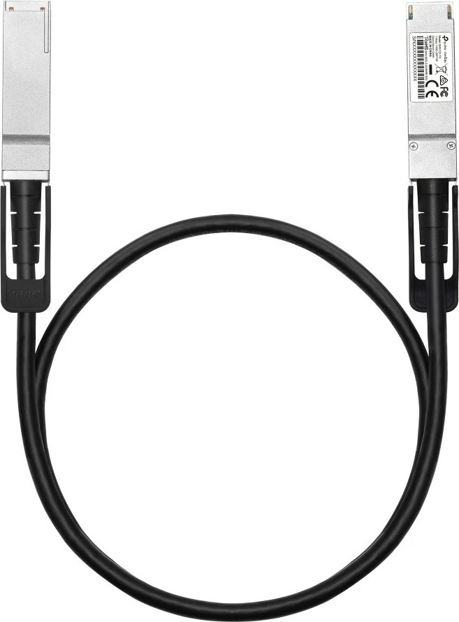 Kabllo Twinax TP-Link Omada SM9220-1M, 1 m, QSFP28, e zezë