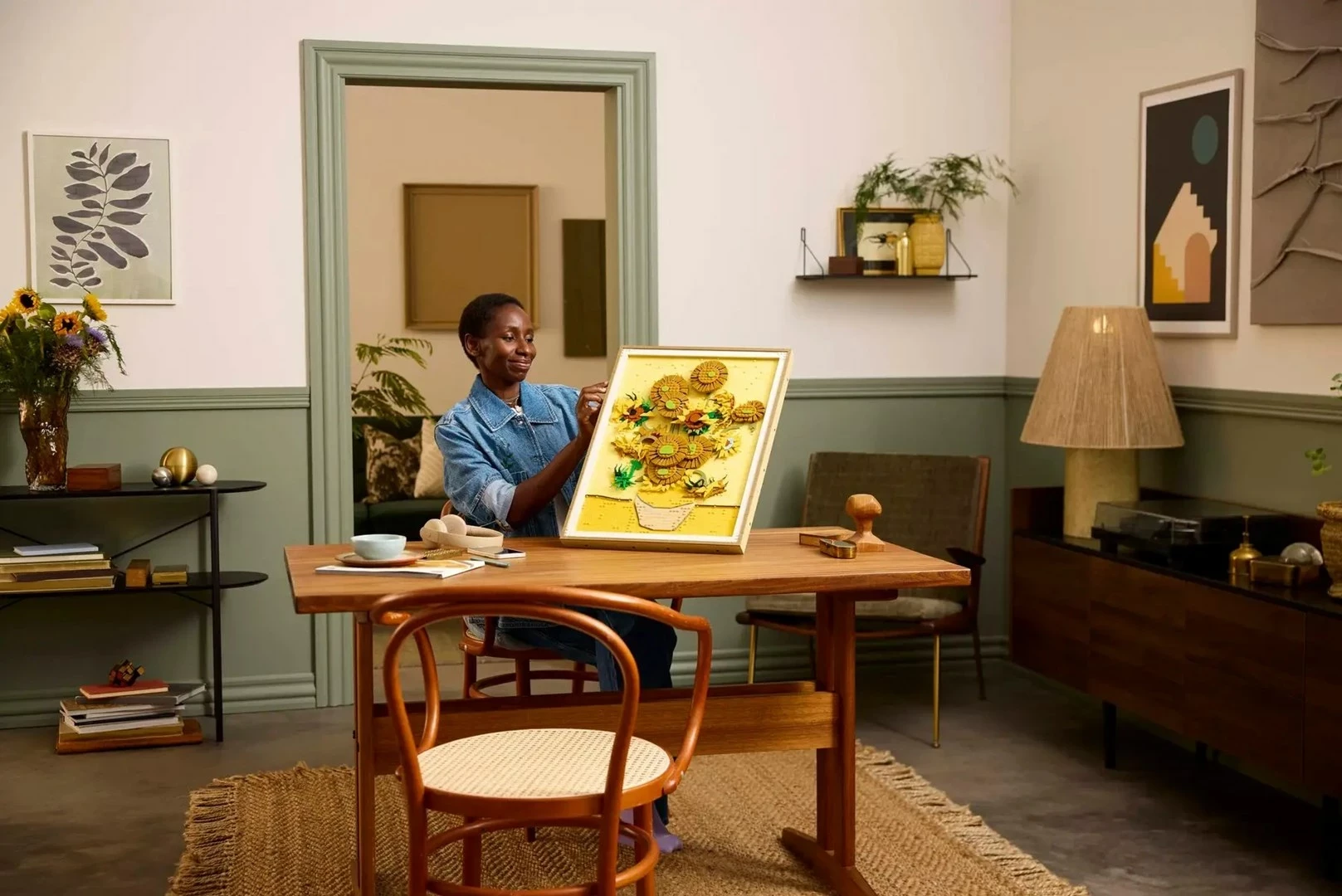 Set LEGO ART Vincent van Gogh Sunflowers 31215, për të rritur