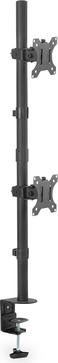 Mbajtëse monitorësh Digitus Universal Dual, vertikale, kapëse, deri 32 inç, e zezë