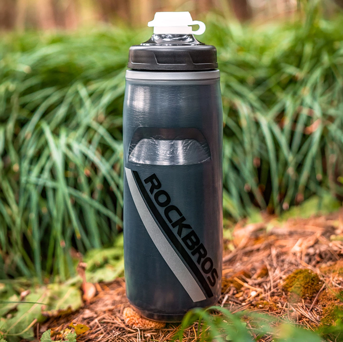 Bidon termik për biçikletë Rockbros 35210022002 620 ml BPA-free, PP5, e zezë gradient