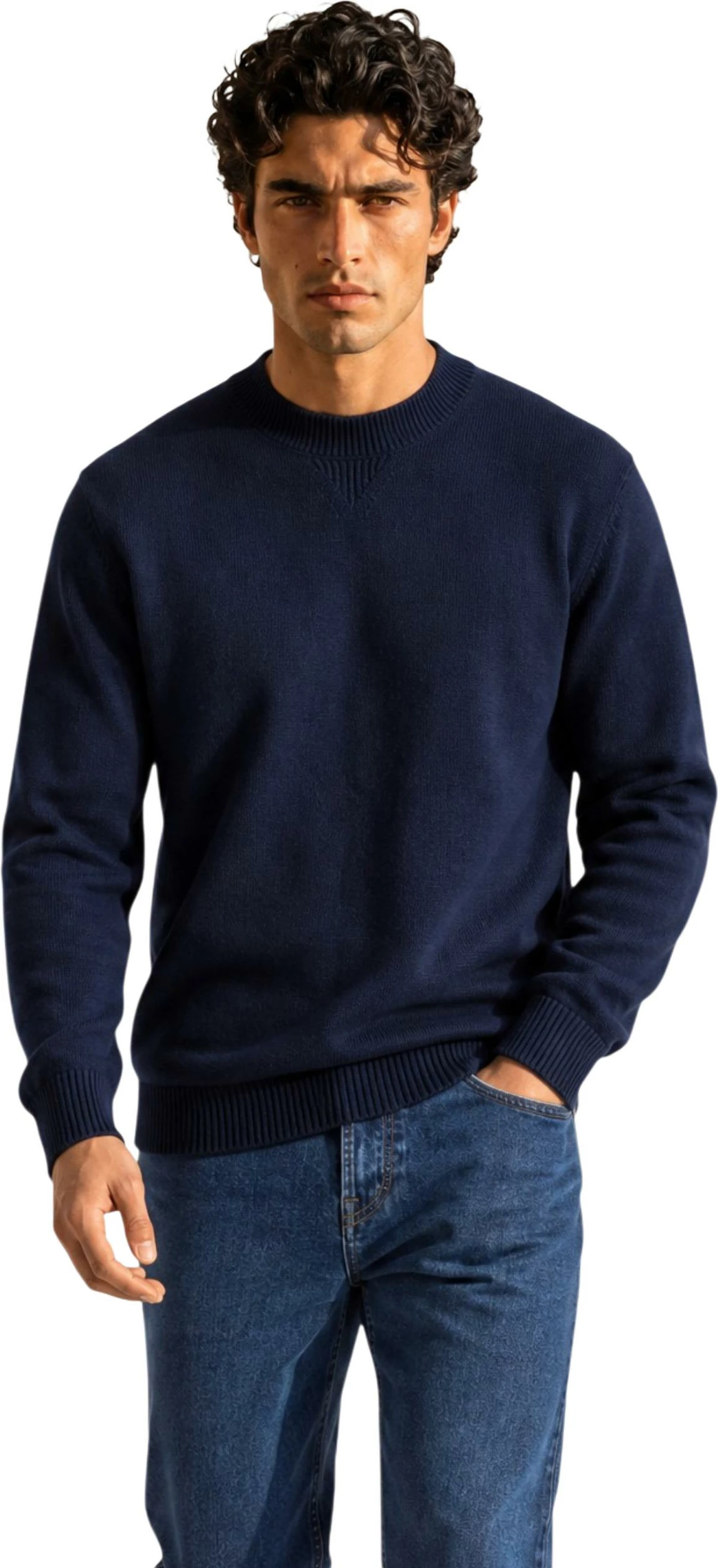 Xhemper për meshkuj Armani Exchange XM001916 AF14008, i kaltër