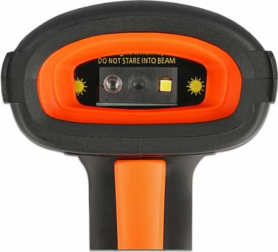 Skaner barkodesh DeLOCK Industrial 1D/2D, Bluetooth/2.4GHz/USB, 1800mAh, i zi/portokalli