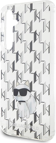 Mbështjellës Karl Lagerfeld Monogram Choupette për Samsung Galaxy S23 FE, Transparent