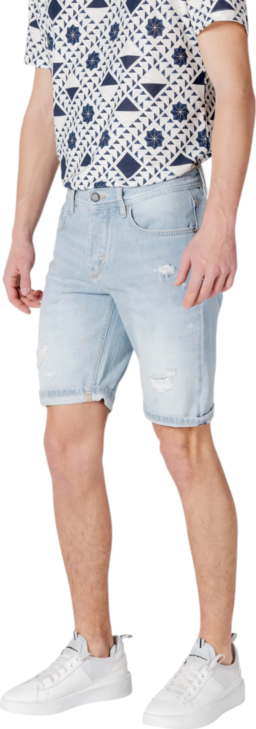 Shorce për meshkuj Antony Morato ARGON Slim Fit MMDS00076-FA700152, denim kaltër e çelët [Madhësia: W29]