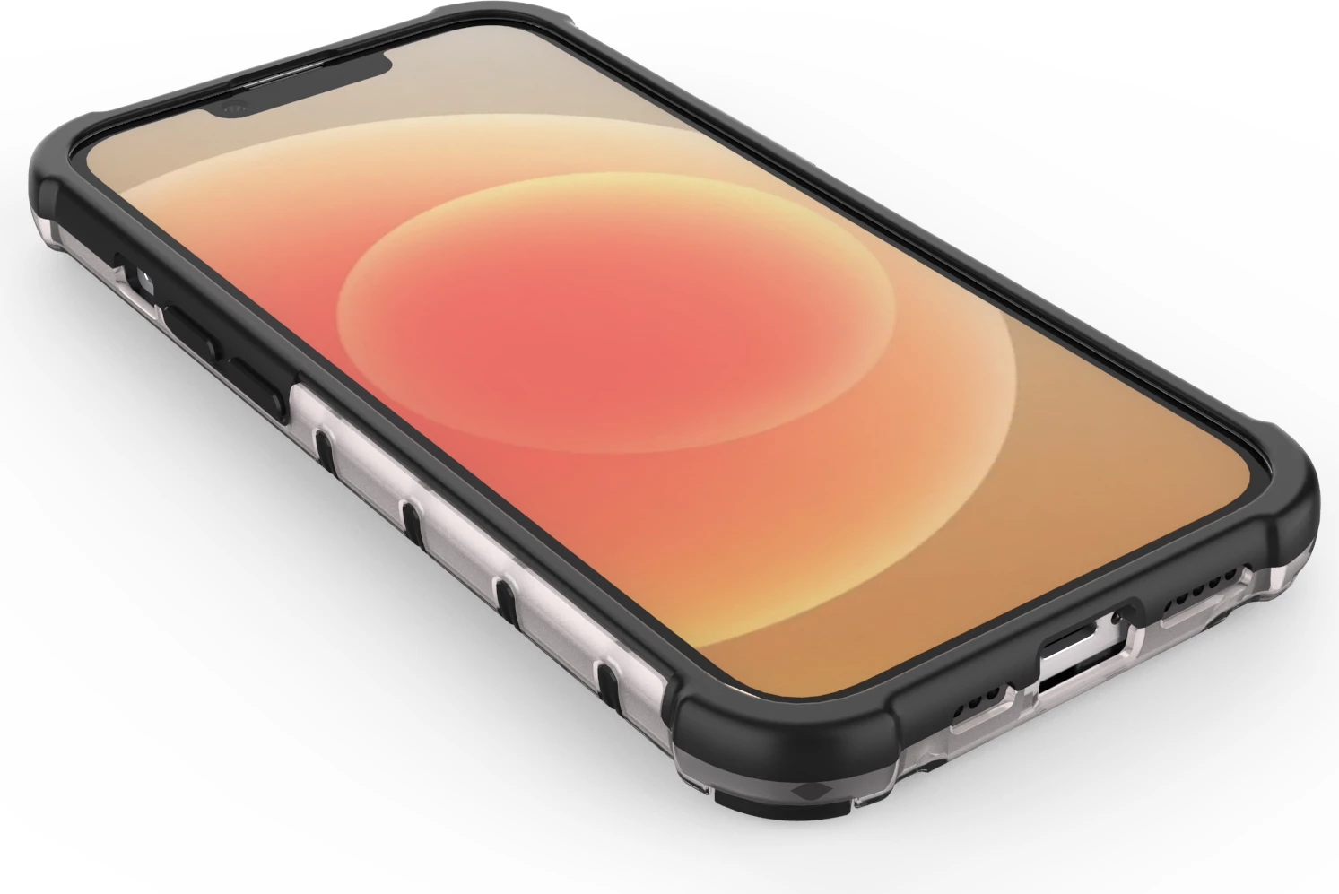 Mbështjellës Hurtel Honeycomb për iPhone 14, transparent