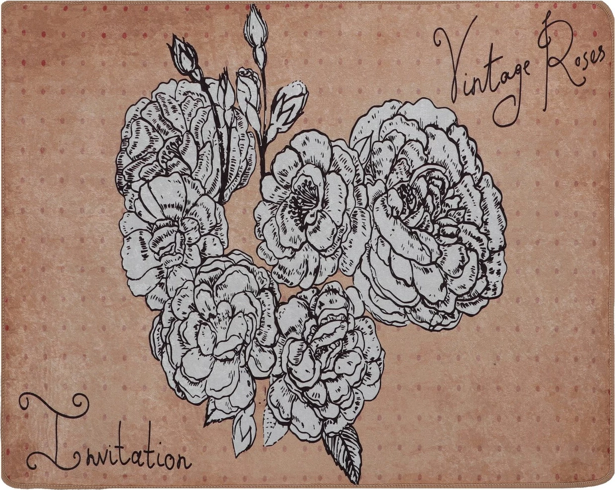 Tapet për banjo Mijölnir, Vintage Roses, 80x100cm